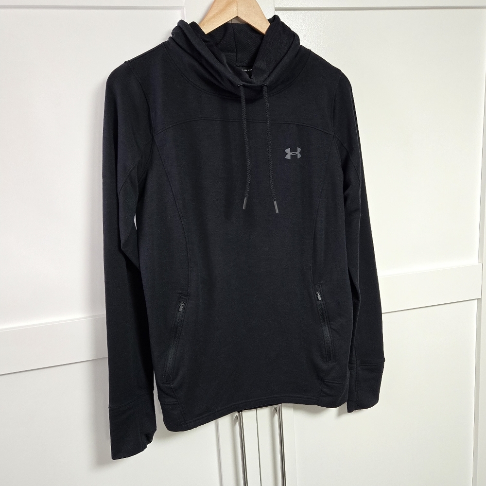 ✨️3 For $30✨️ Under Armour Longsleeve Top Cowl Neck Woman Black (M)